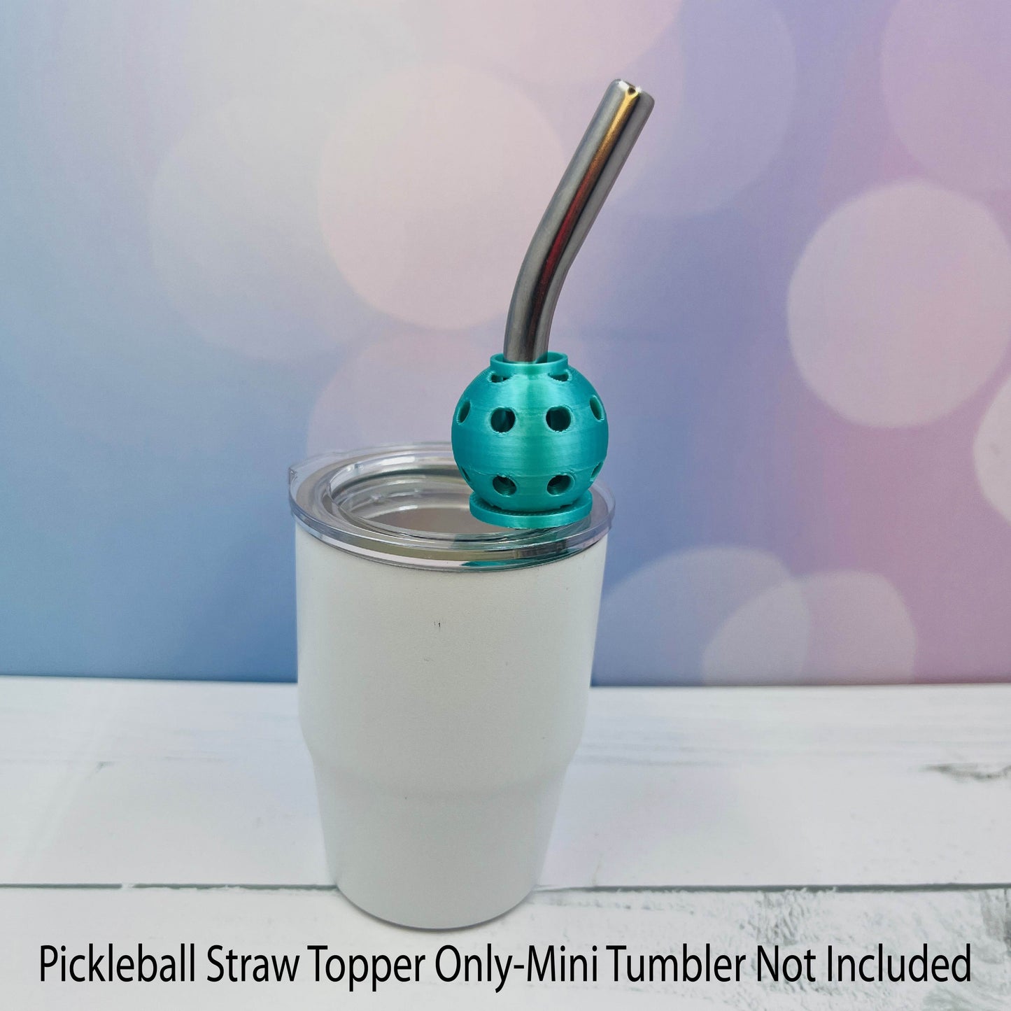 Pickleball Straw Toppers Buddies | Party Favor Decor | Charm for Tumblers Cups | Unique Drink Accessory | Eco-Friendly (Copy)