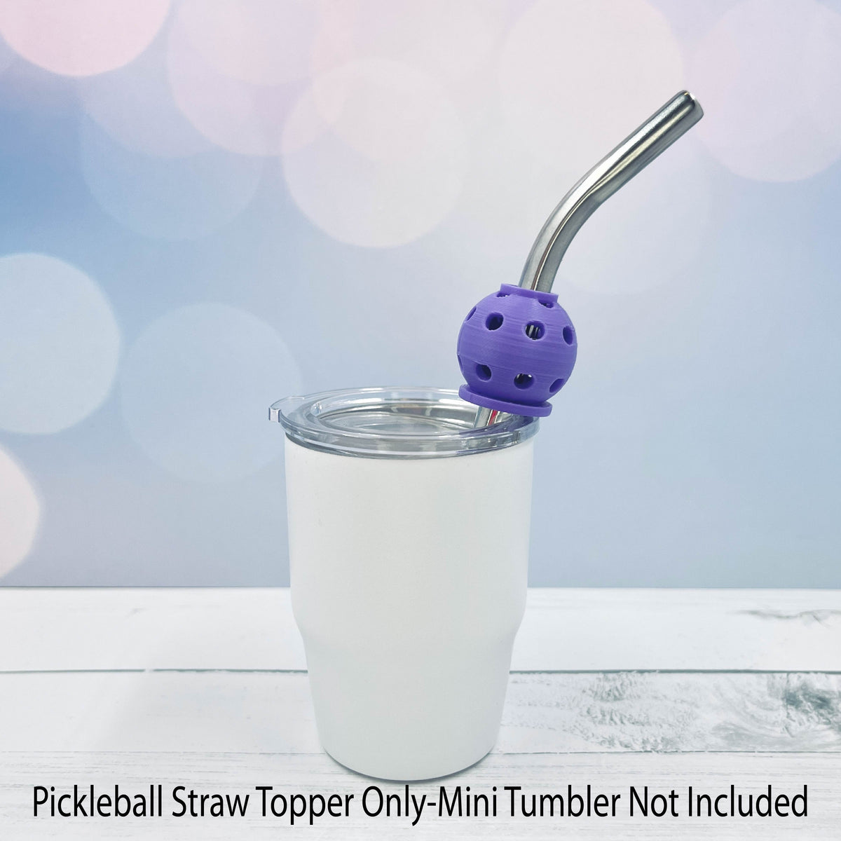 Pickleball Straw Toppers Buddies | Party Favor Decor | Charm for Tumblers Cups | Unique Drink Accessory | Eco-Friendly (Copy)
