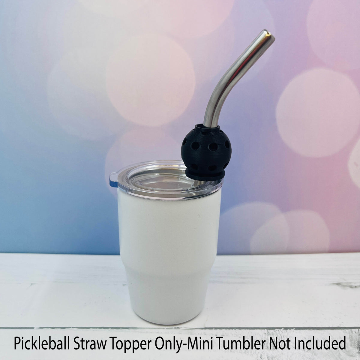 Pickleball Straw Toppers Buddies | Party Favor Decor | Charm for Tumblers Cups | Unique Drink Accessory | Eco-Friendly (Copy)