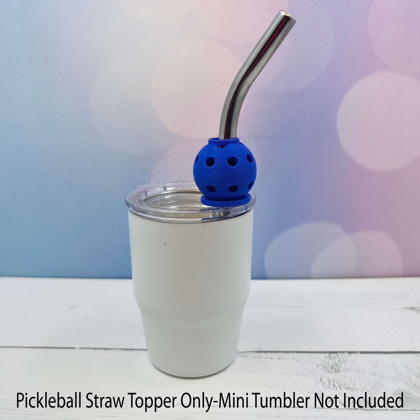Pickleball Straw Toppers Buddies | Party Favor Decor | Charm for Tumblers Cups | Unique Drink Accessory | Eco-Friendly (Copy)