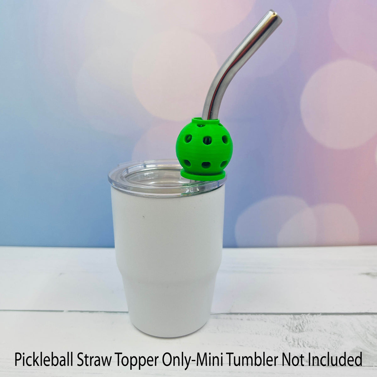 Pickleball Straw Toppers Buddies | Party Favor Decor | Charm for Tumblers Cups | Unique Drink Accessory | Eco-Friendly (Copy)