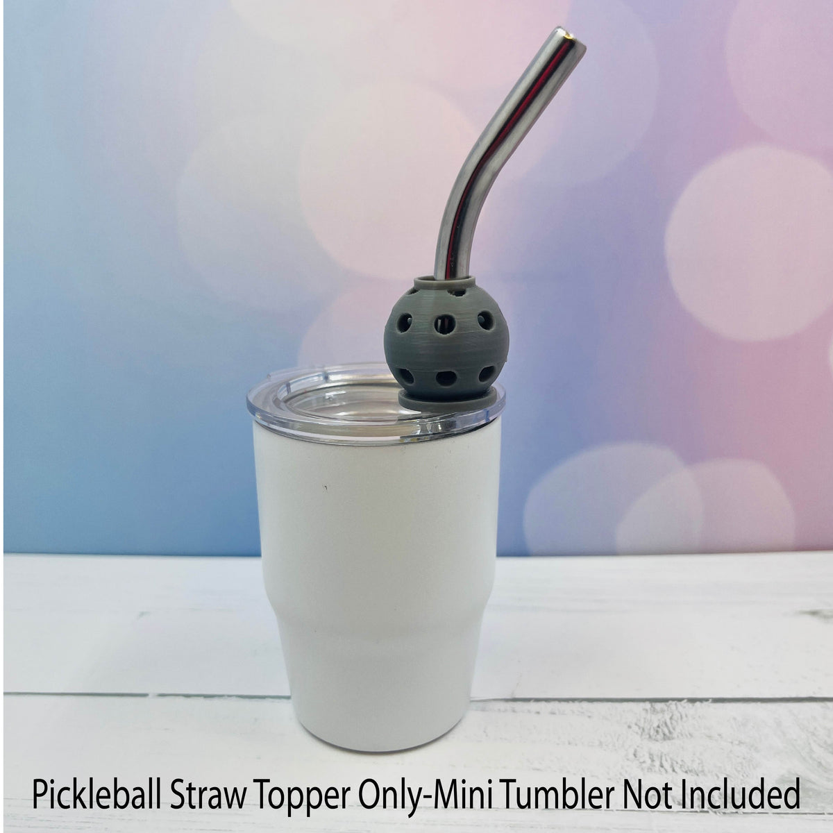 Pickleball Straw Toppers Buddies | Party Favor Decor | Charm for Tumblers Cups | Unique Drink Accessory | Eco-Friendly (Copy)
