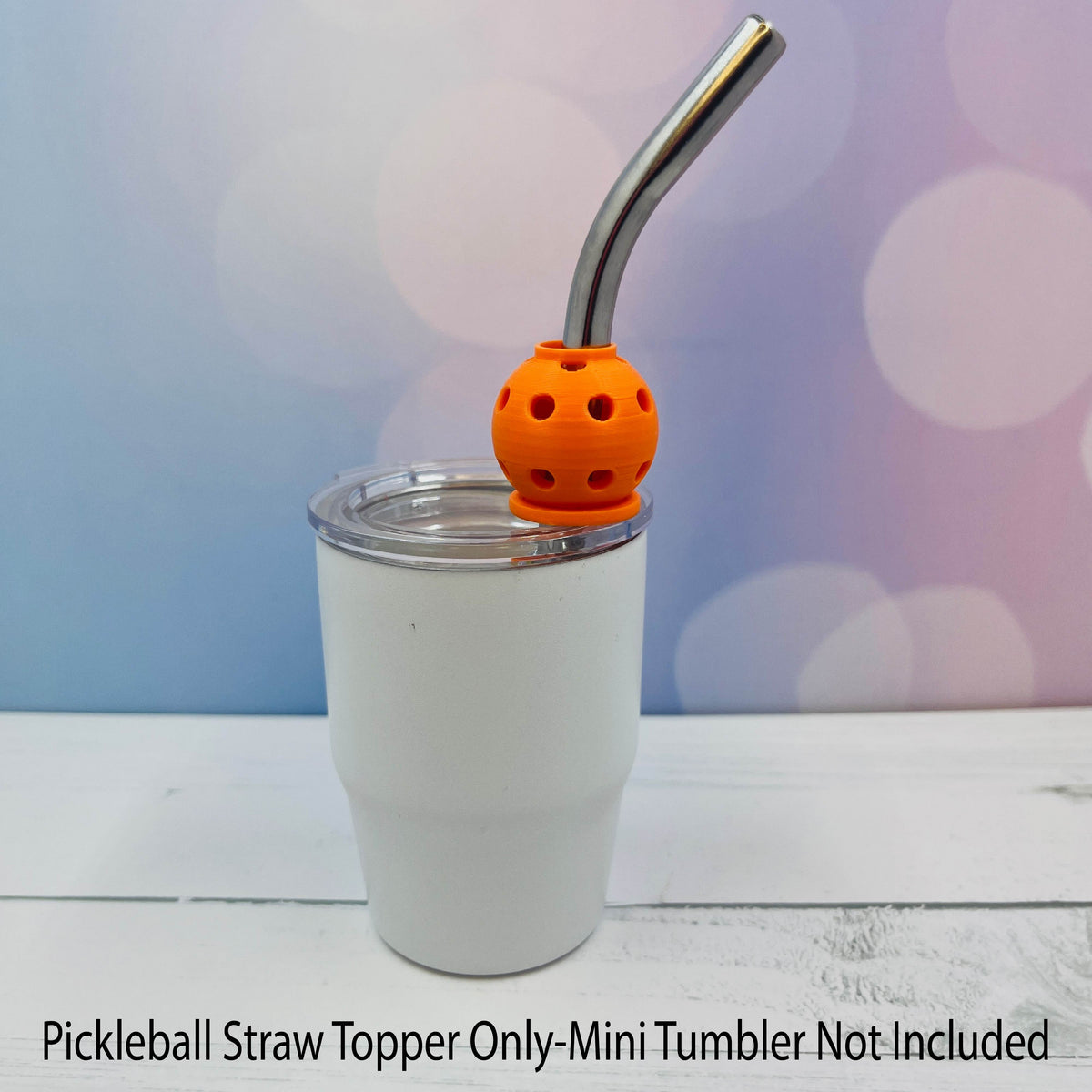 Pickleball Straw Toppers Buddies | Party Favor Decor | Charm for Tumblers Cups | Unique Drink Accessory | Eco-Friendly (Copy)