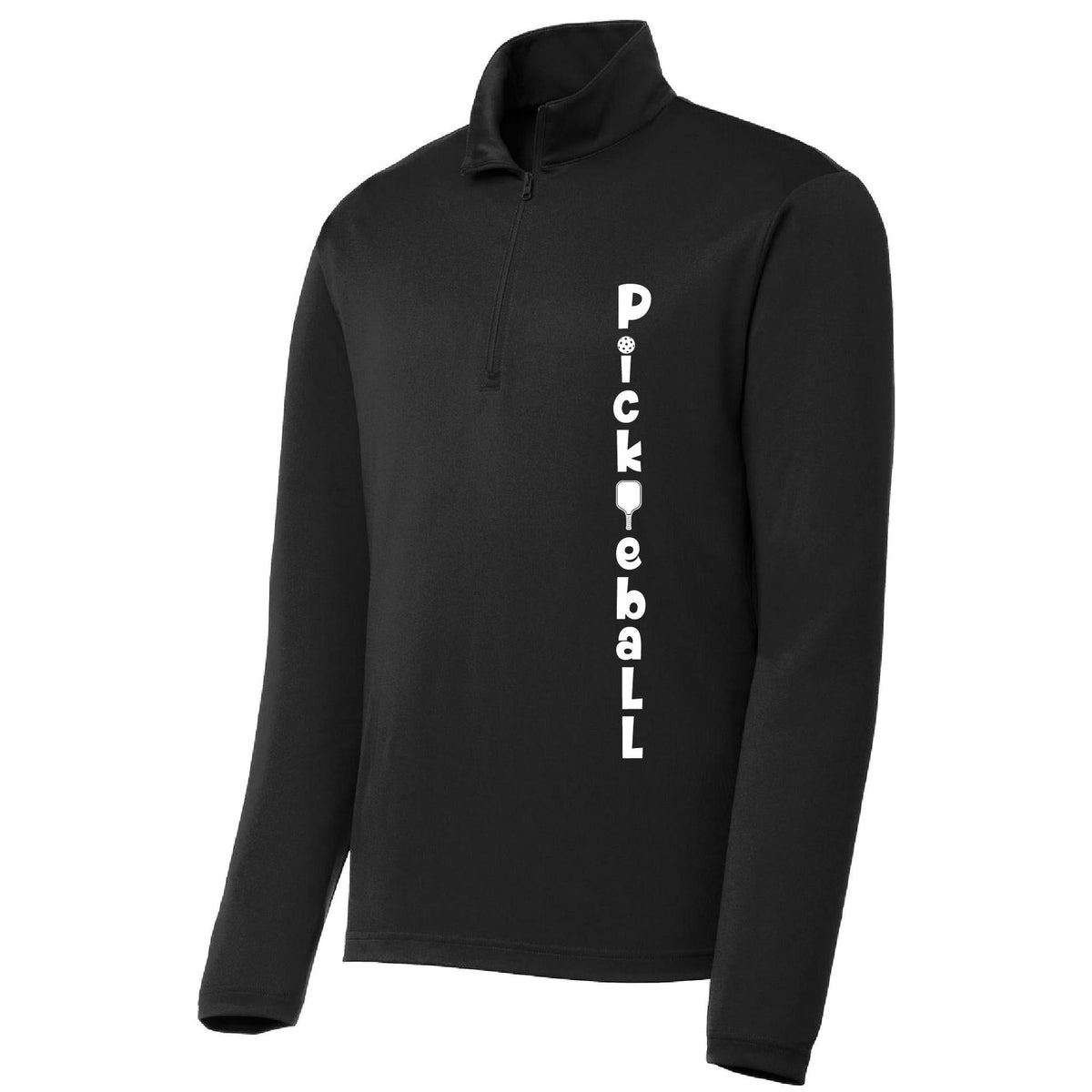 Pickleball Vertical (Custom) | Men's 1/4 Zip Pullover Performance Shirts Athletic Shirt | 100% Polyester