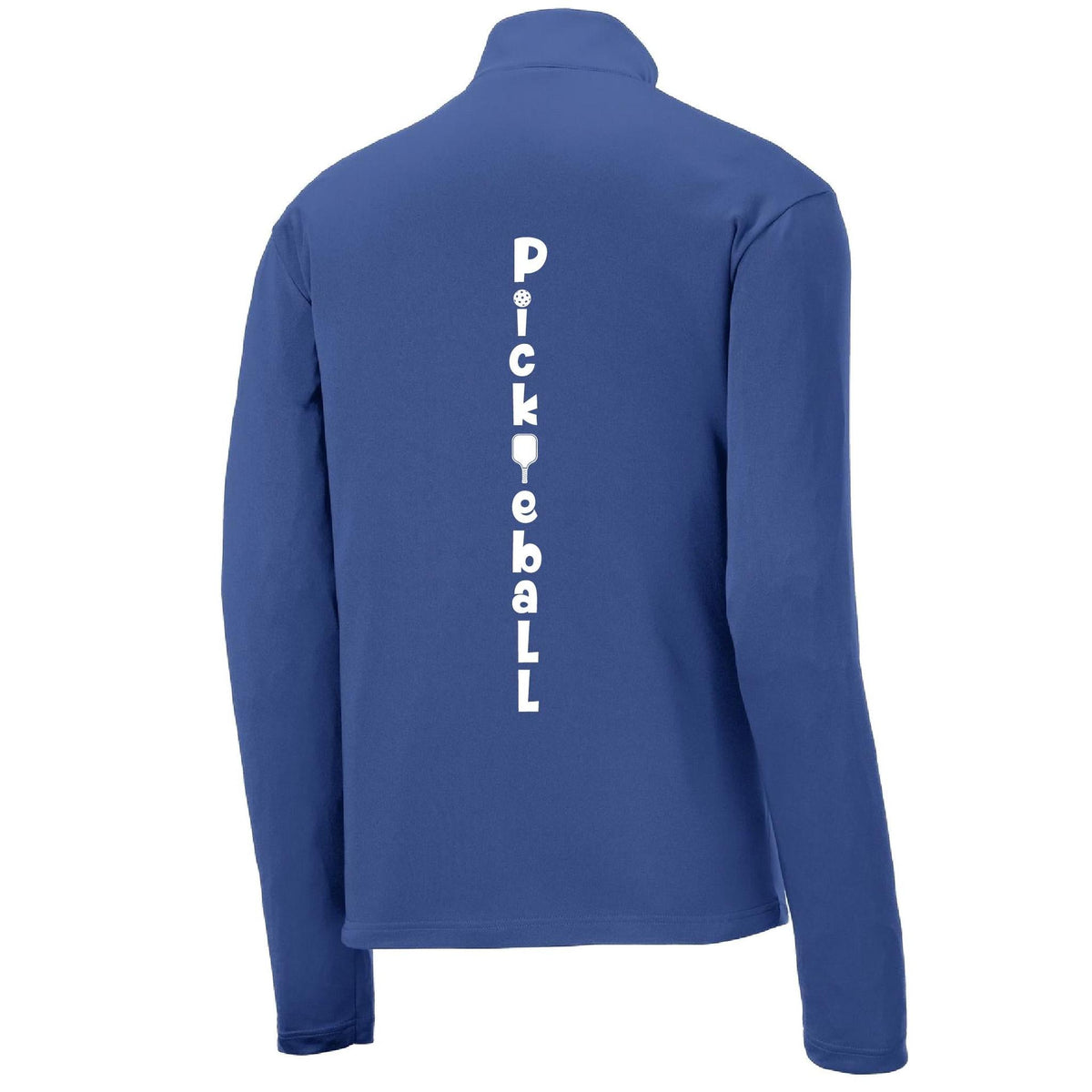 Pickleball Vertical (Custom) | Men's 1/4 Zip Pullover Performance Shirts Athletic Shirt | 100% Polyester