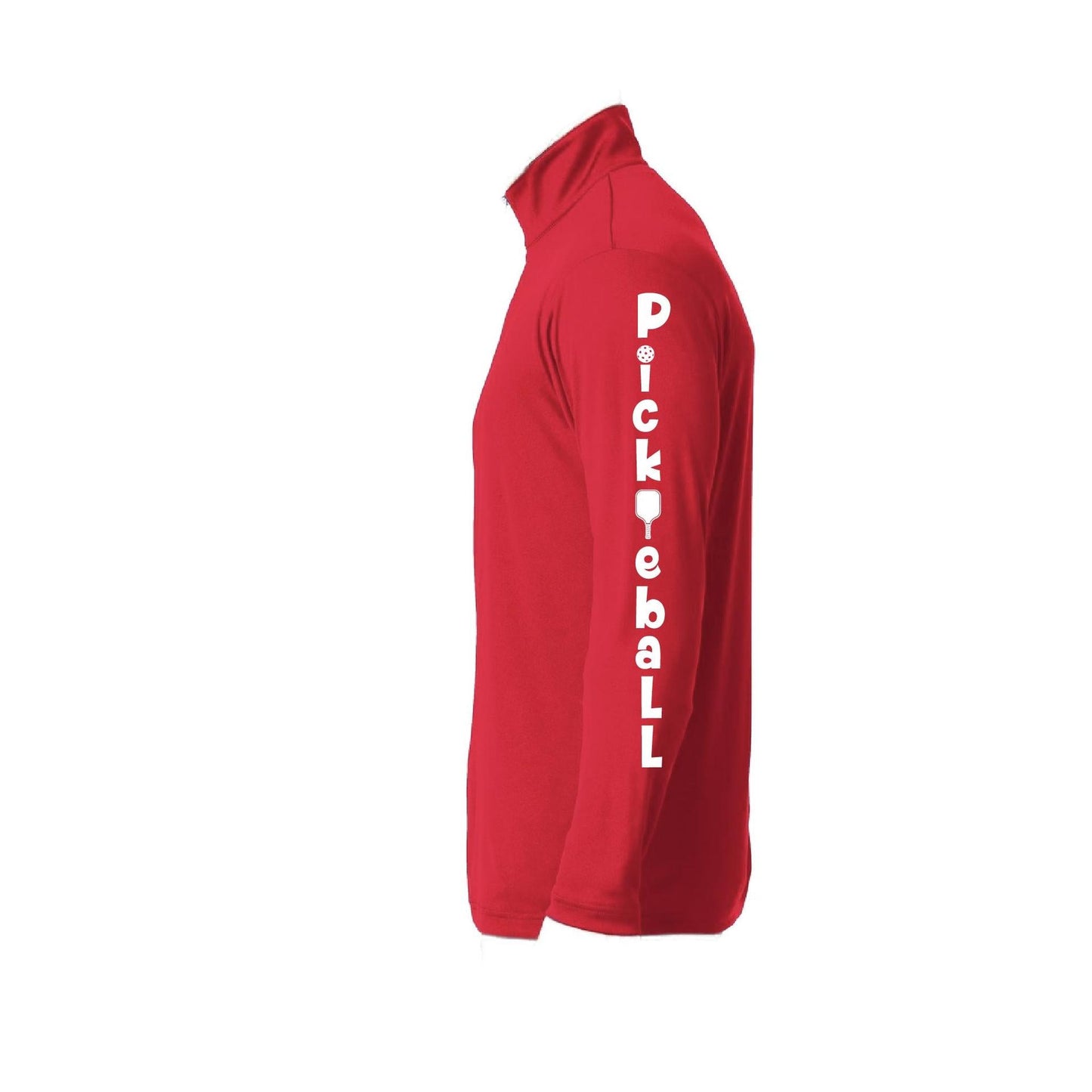 Pickleball Vertical (Custom) | Men's 1/4 Zip Pullover Performance Shirts Athletic Shirt | 100% Polyester