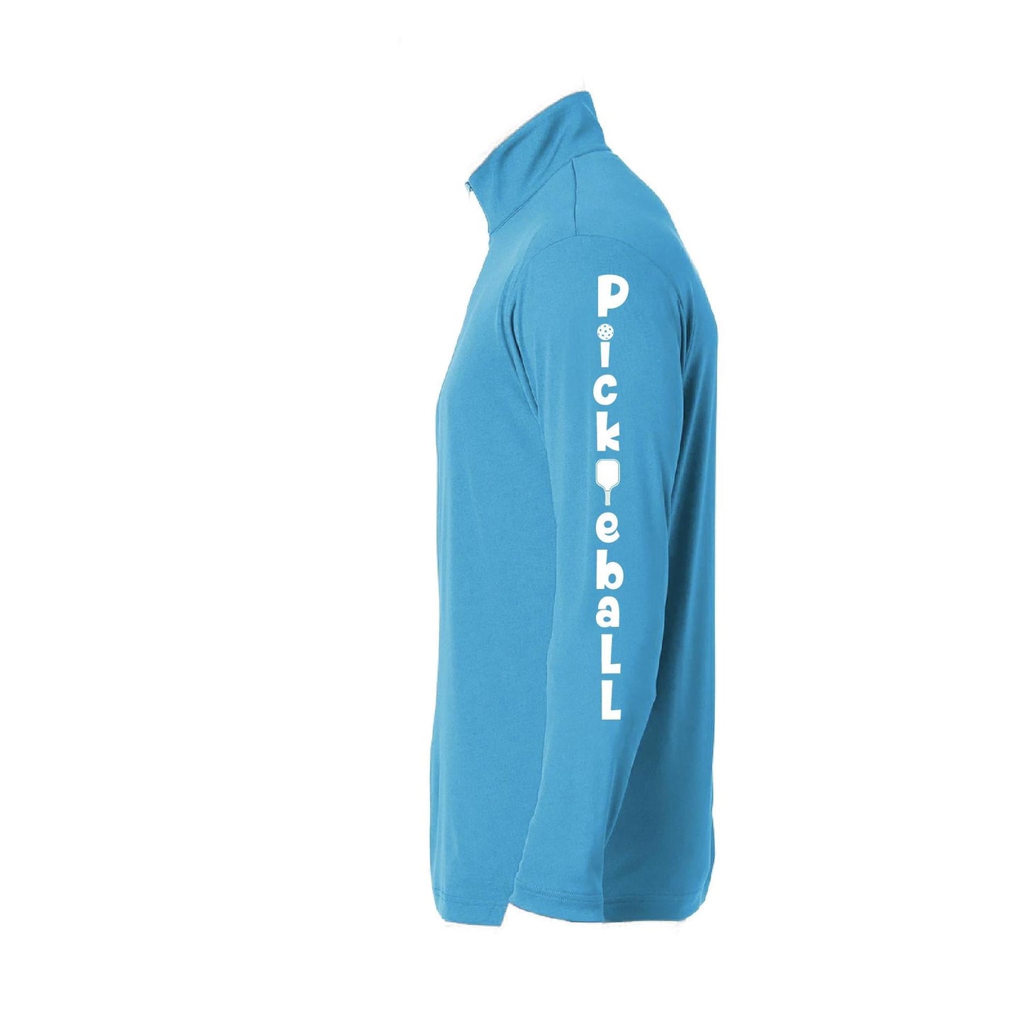 Pickleball Vertical (Custom) | Men's 1/4 Zip Pullover Performance Shirts Athletic Shirt | 100% Polyester