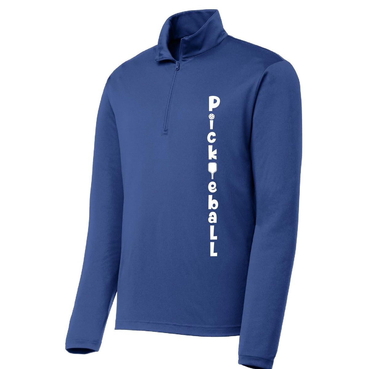 Pickleball Vertical (Custom) | Men's 1/4 Zip Pullover Performance Shirts Athletic Shirt | 100% Polyester