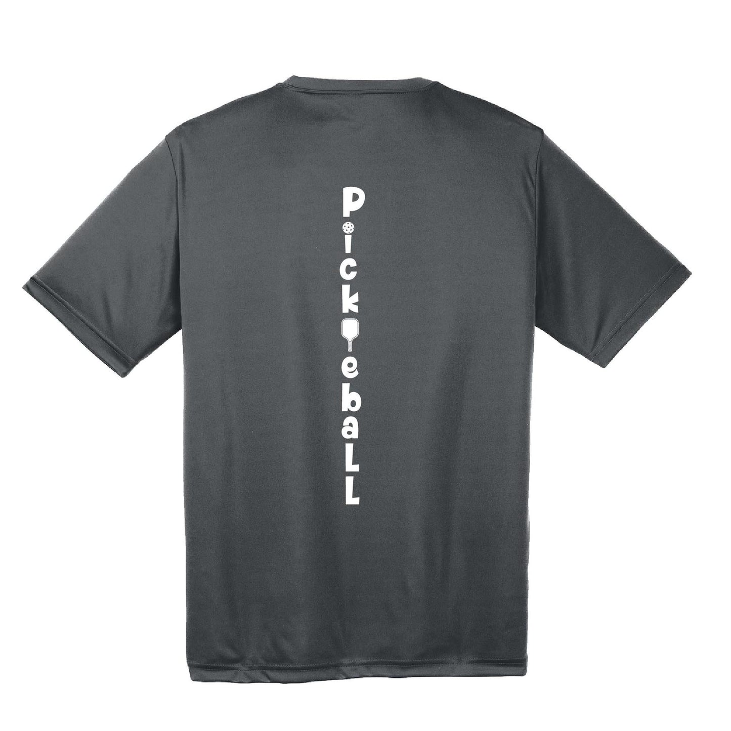 Pickleball Vertical (Custom) | Men's Short Sleeve Athletic Pickleball Performance T-Shirt | 100% Polyester