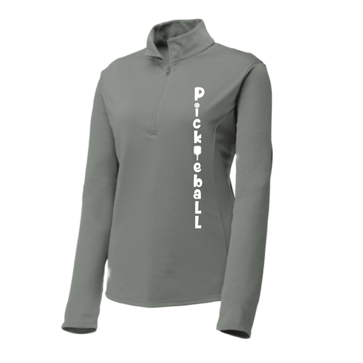 Pickleball Vertical (Custom) | Women's 1/4 Zip Pullover Athletic Performance Shirt | 100% Polyester