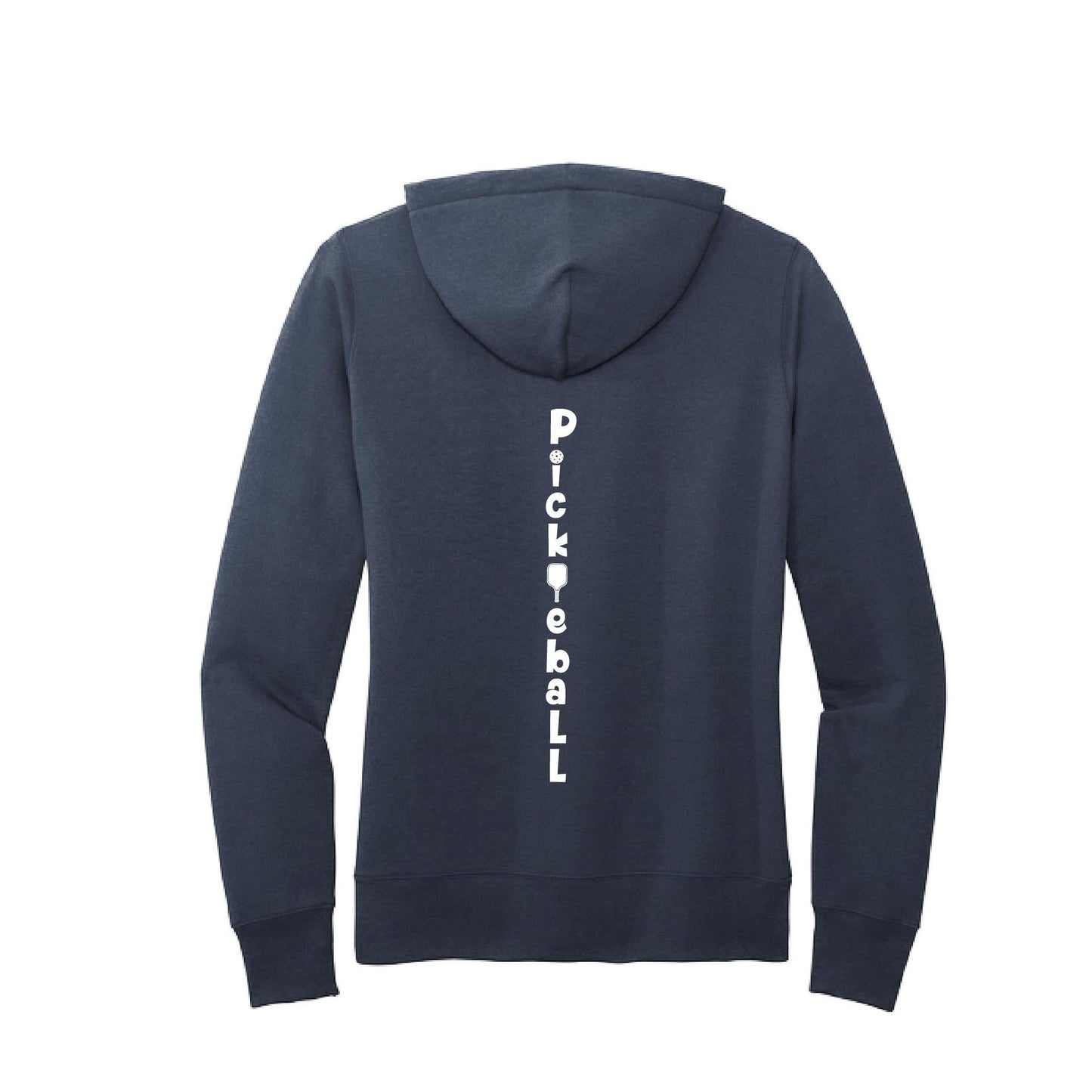 Pickleball Vertical (Custom) | Women’s Fitted Hoodie Pickleball Sweatshirt | 50% Cotton 50% Poly Fleece
