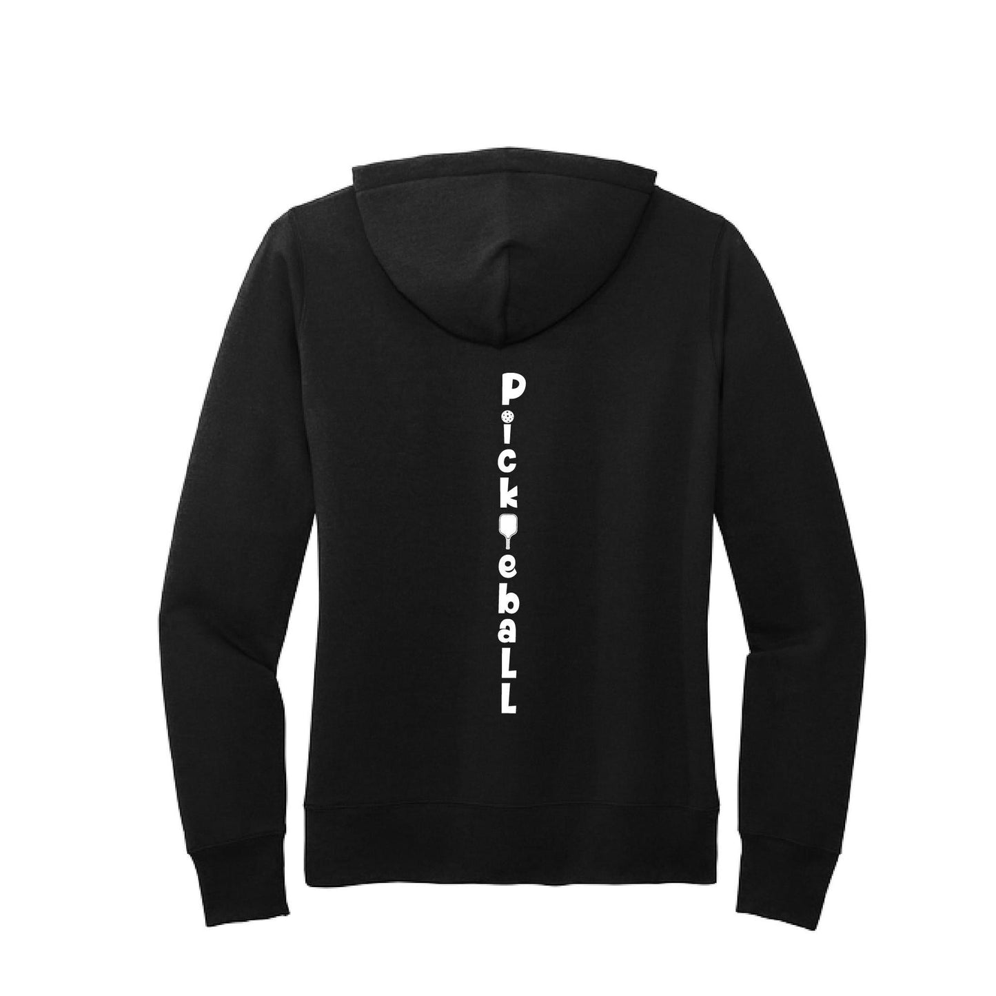 Pickleball Vertical (Custom) | Women’s Fitted Hoodie Pickleball Sweatshirt | 50% Cotton 50% Poly Fleece