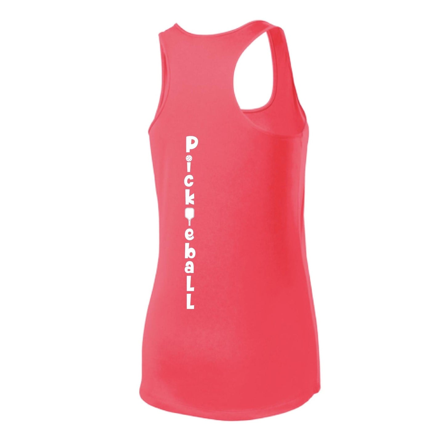 Pickleball Vertical (Custom) | Women's Racerback Pickleball Tank | 100% Polyester