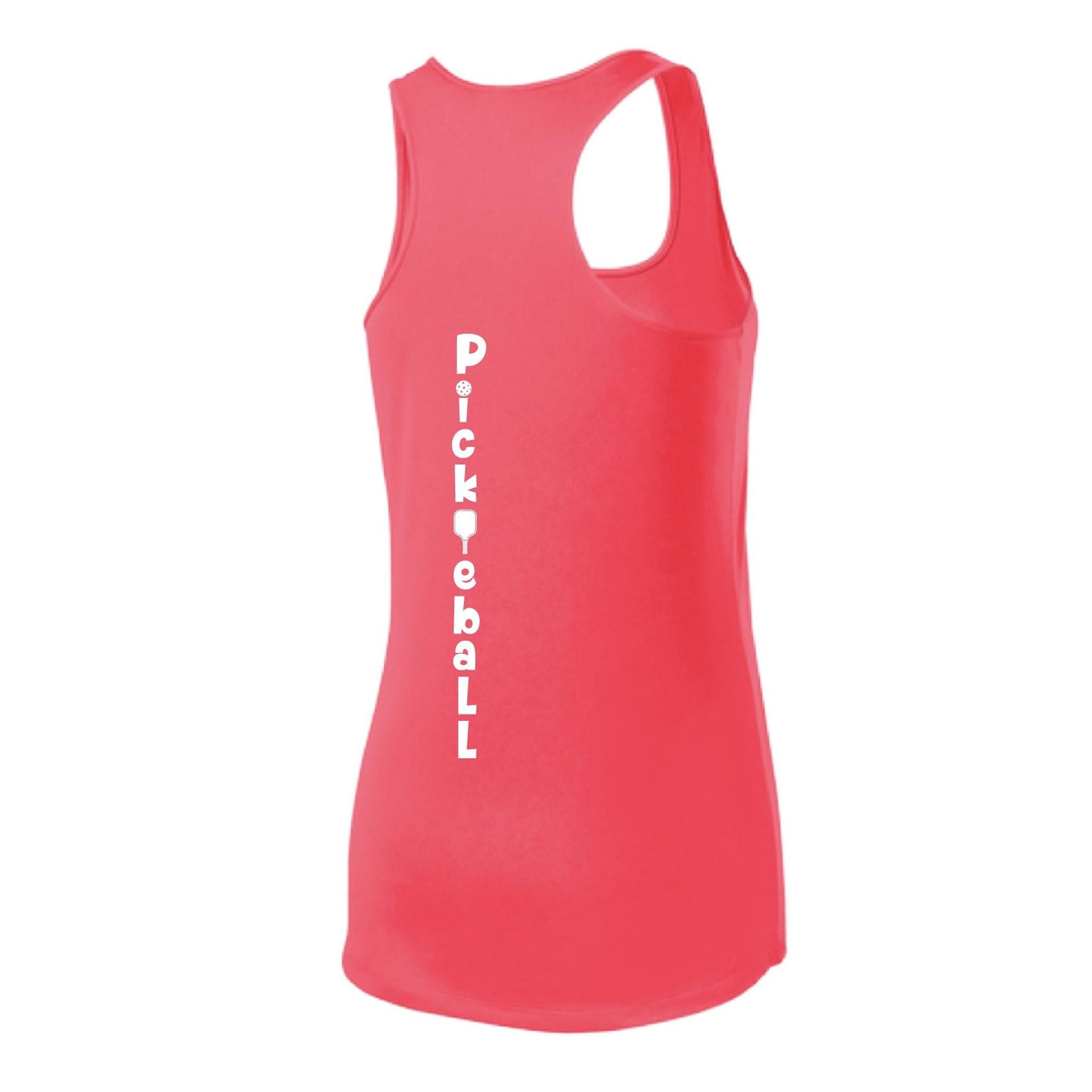 Pickleball Vertical (Custom) | Women's Racerback Pickleball Tank | 100% Polyester