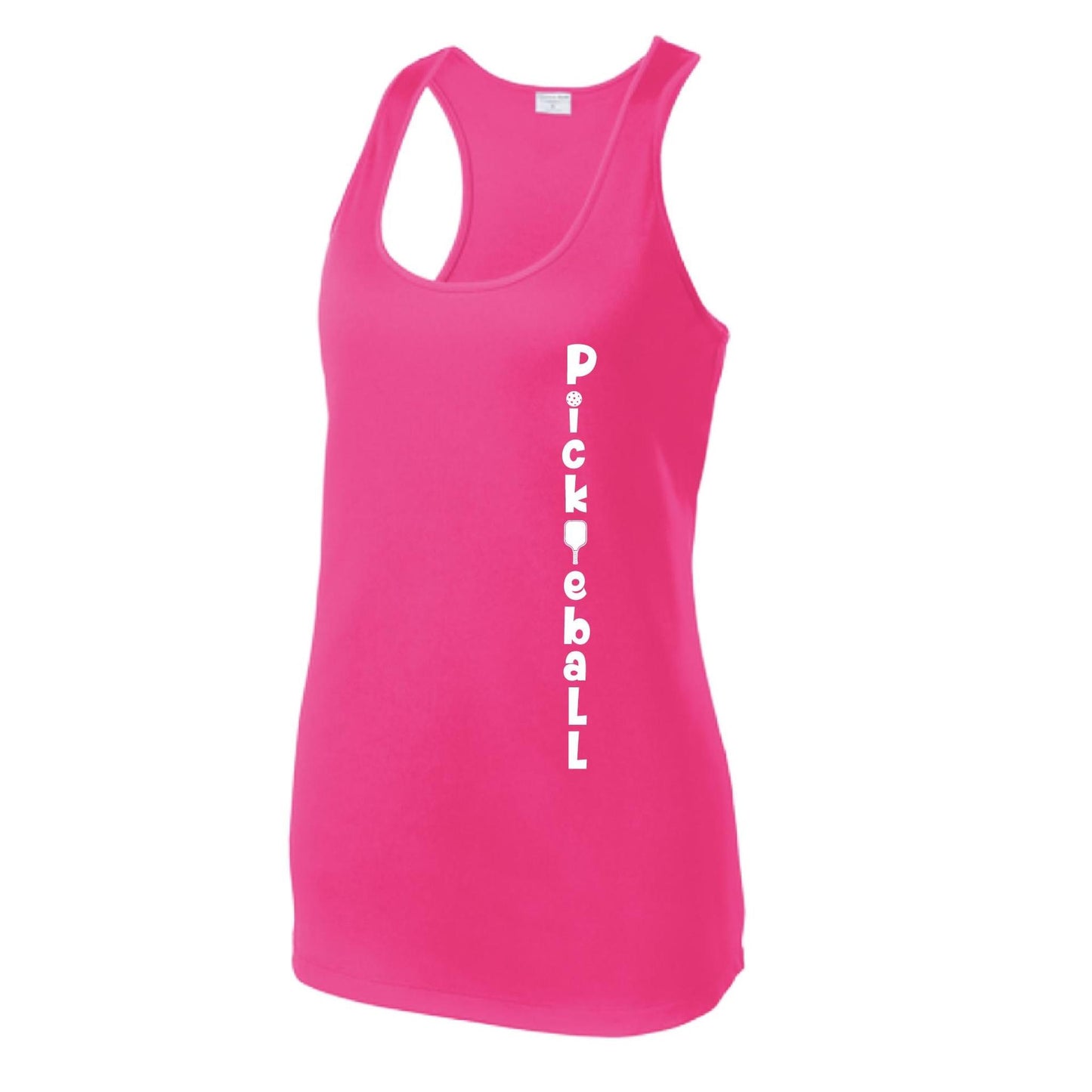 Pickleball Vertical (Custom) | Women's Racerback Pickleball Tank | 100% Polyester