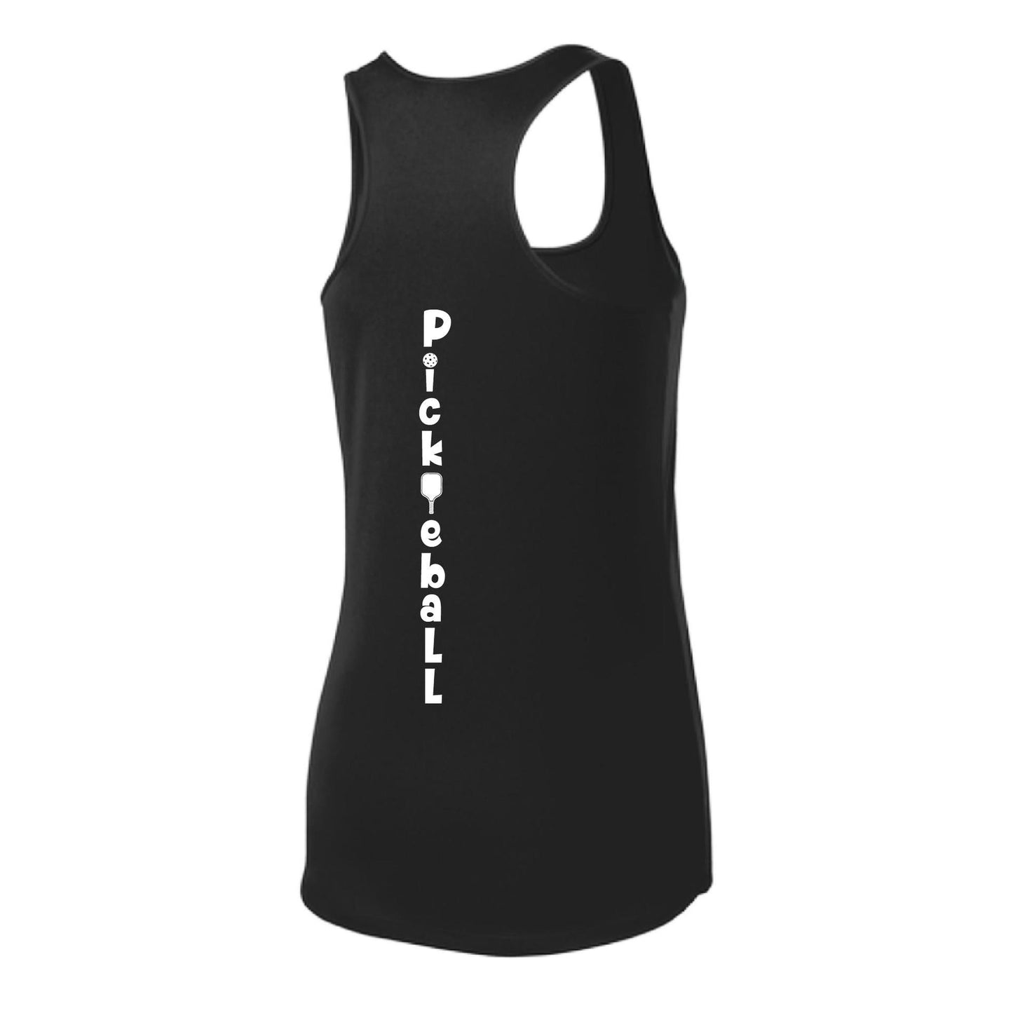 Pickleball Vertical (Custom) | Women's Racerback Pickleball Tank | 100% Polyester