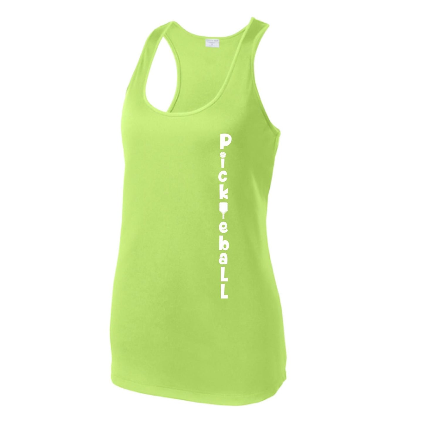 Pickleball Vertical (Custom) | Women's Racerback Pickleball Tank | 100% Polyester