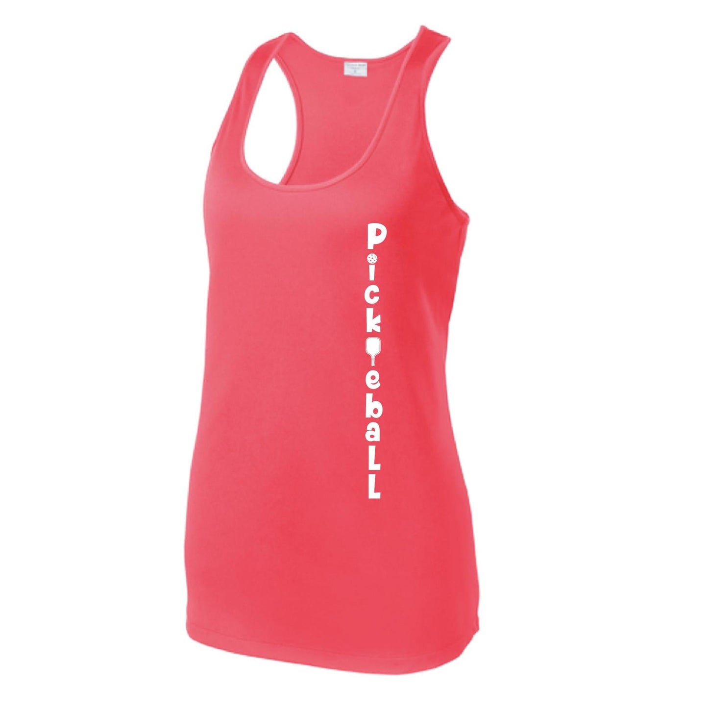 Pickleball Vertical (Custom) | Women's Racerback Pickleball Tank | 100% Polyester