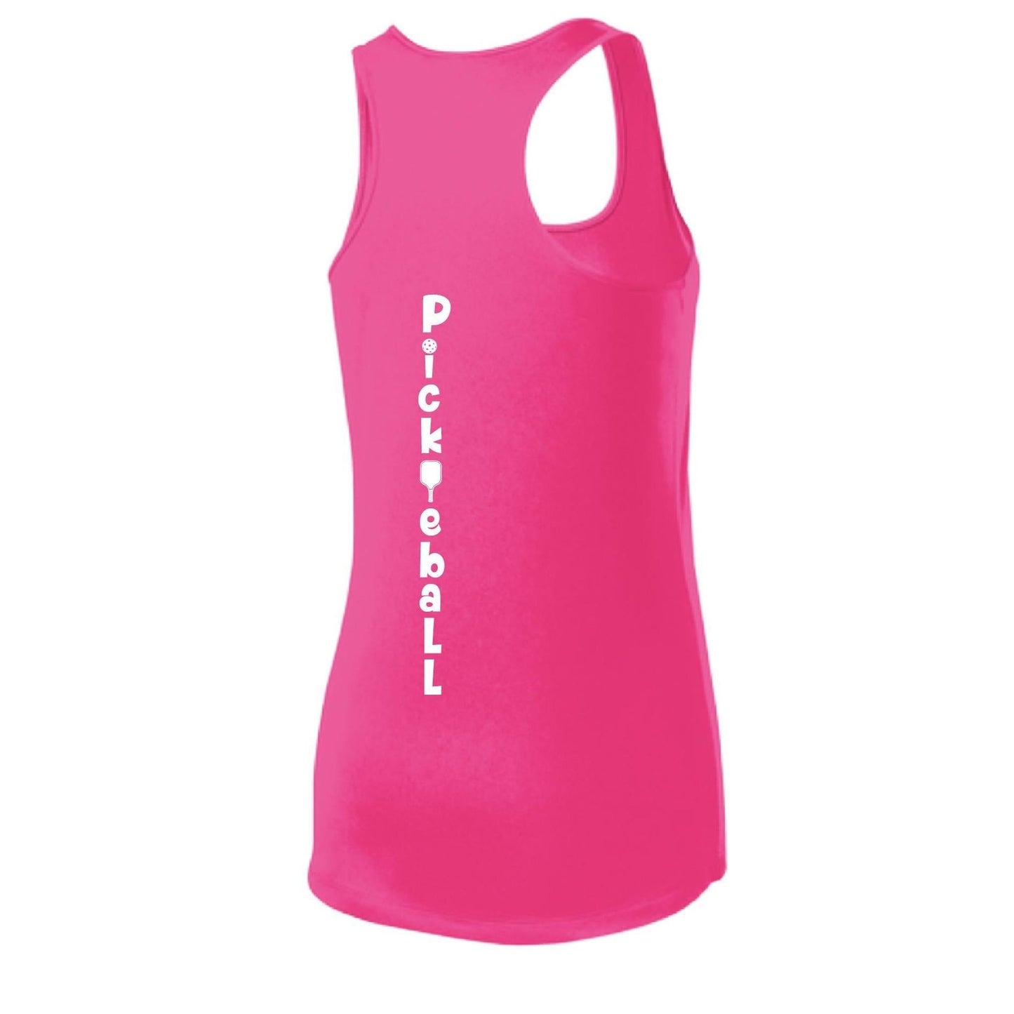 Pickleball Vertical (Custom) | Women's Racerback Pickleball Tank | 100% Polyester
