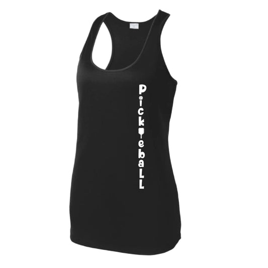 Pickleball Vertical (Custom) | Women's Racerback Pickleball Tank | 100% Polyester