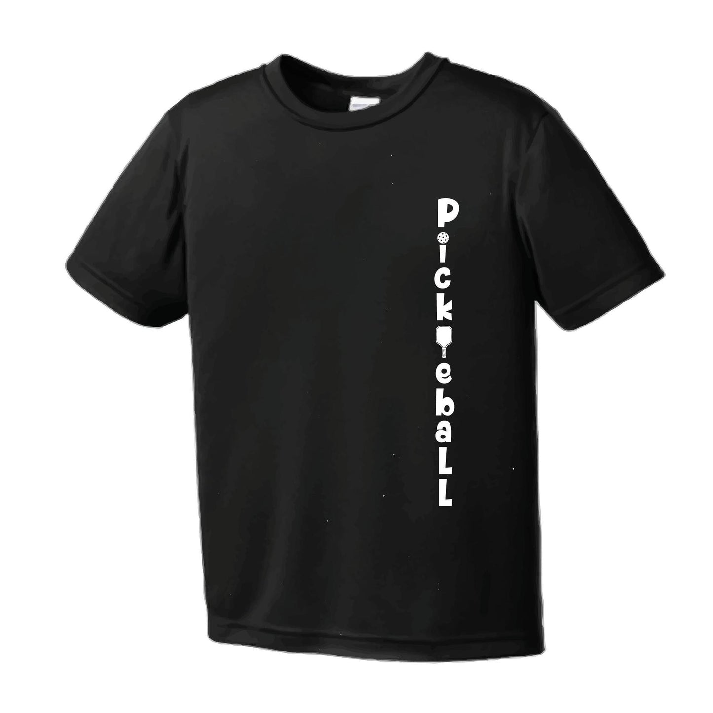 Pickleball Vertical (Custom) | Youth Short Sleeve Pickleball Performance T-Shirts | 100% Polyester
