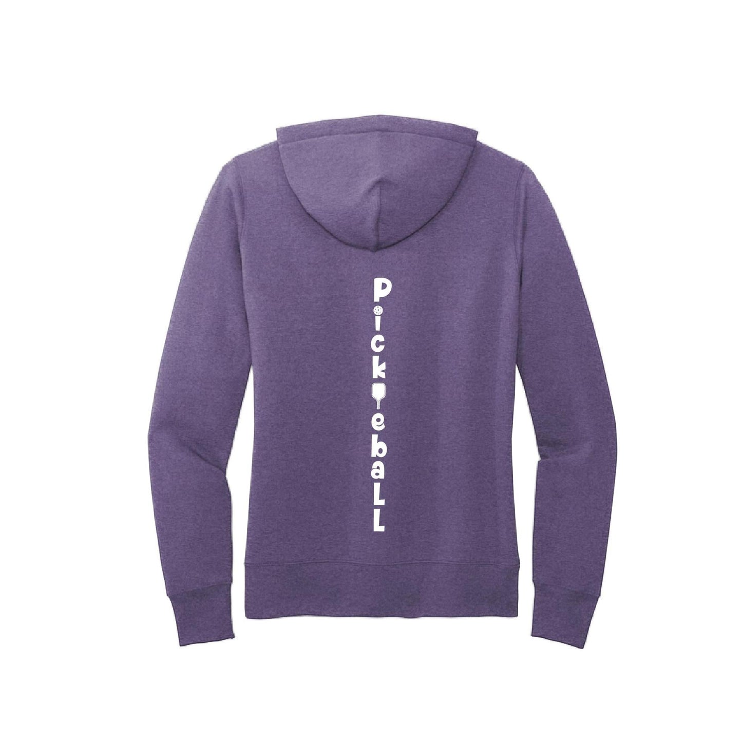 Pickleball Vertical (Customizable) | Women’s Fitted Hoodie Pickleball Sweatshirt | 50% Cotton 50% Poly Fleece