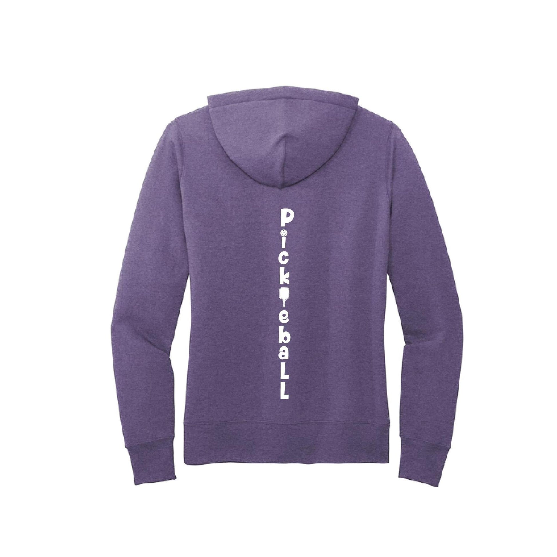 Pickleball Vertical (Customizable) | Women’s Fitted Hoodie Pickleball Sweatshirt | 50% Cotton 50% Poly Fleece