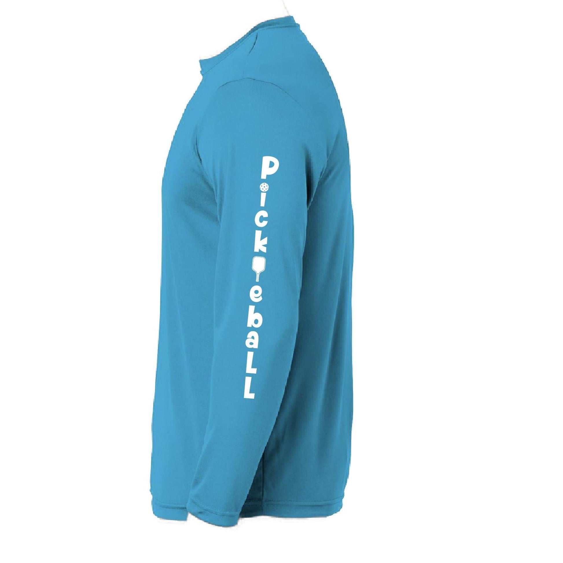 Pickleball Vertical (Customizable) | Youth Long Sleeve Pickleball Performance T-Shirts | 100% Polyester
