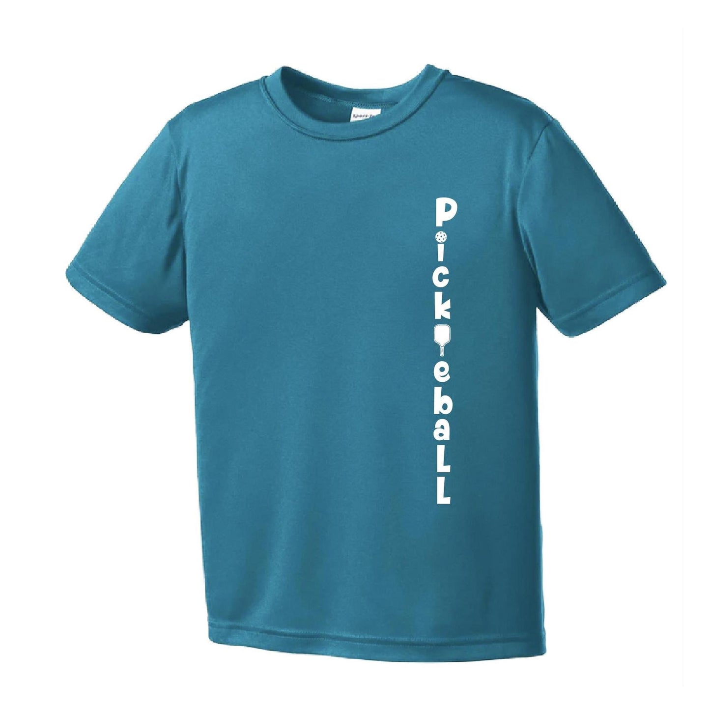 Pickleball Vertical (Customizable) | Youth Short Sleeve Pickleball Performance T-Shirts | 100% Polyester