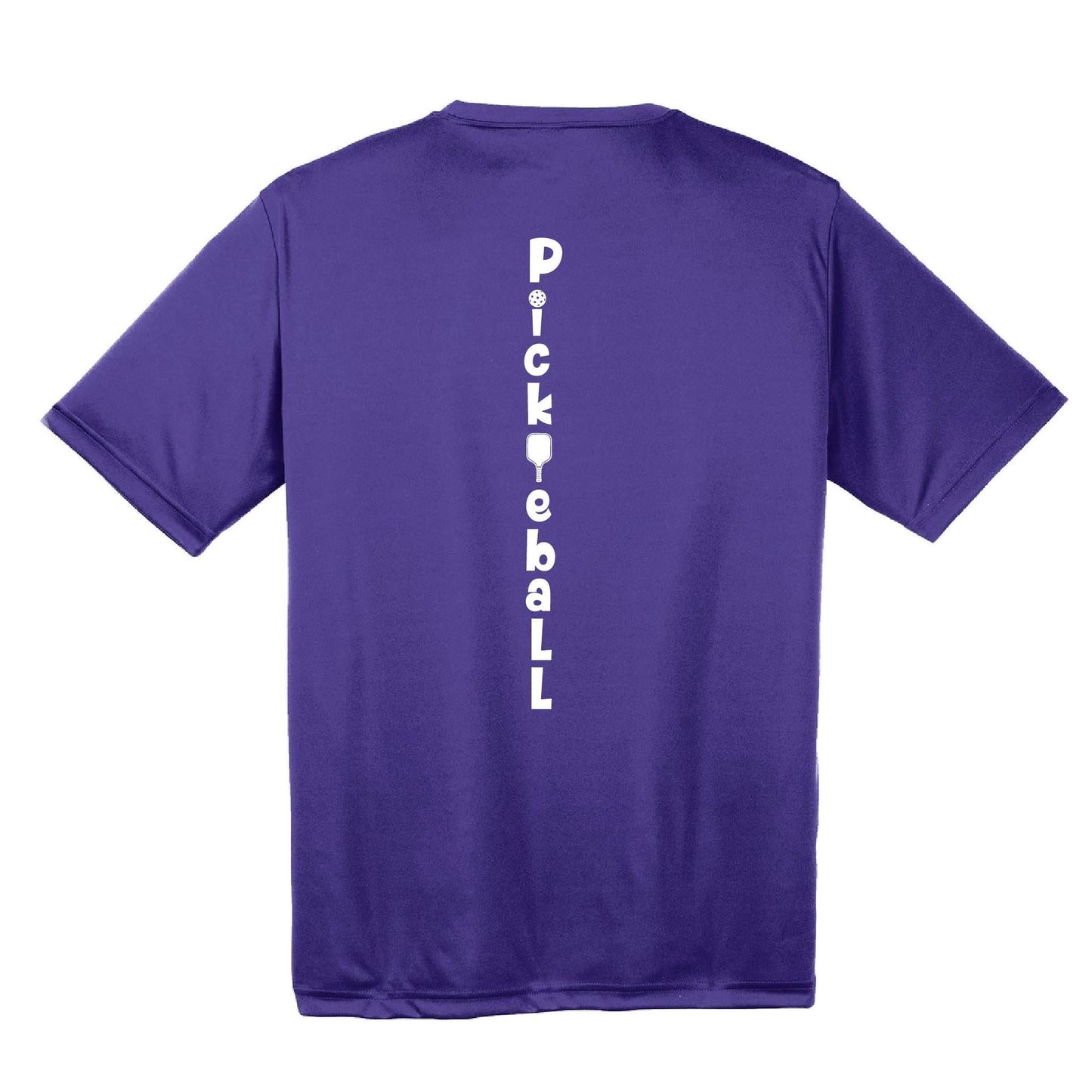 Pickleball Vertical (Customizable) | Youth Short Sleeve Pickleball Performance T-Shirts | 100% Polyester