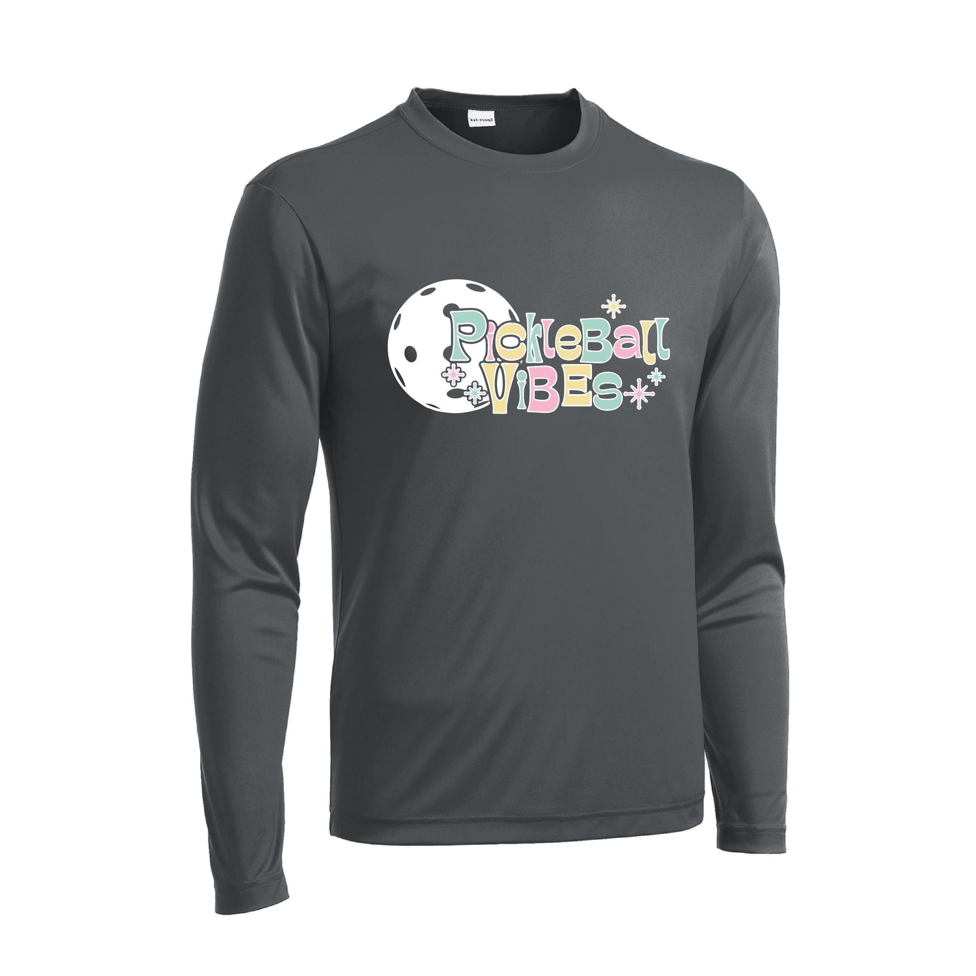 Pickleball Vibes | Men's Long Sleeve Athletic Performance T-Shirt | 100% Polyester