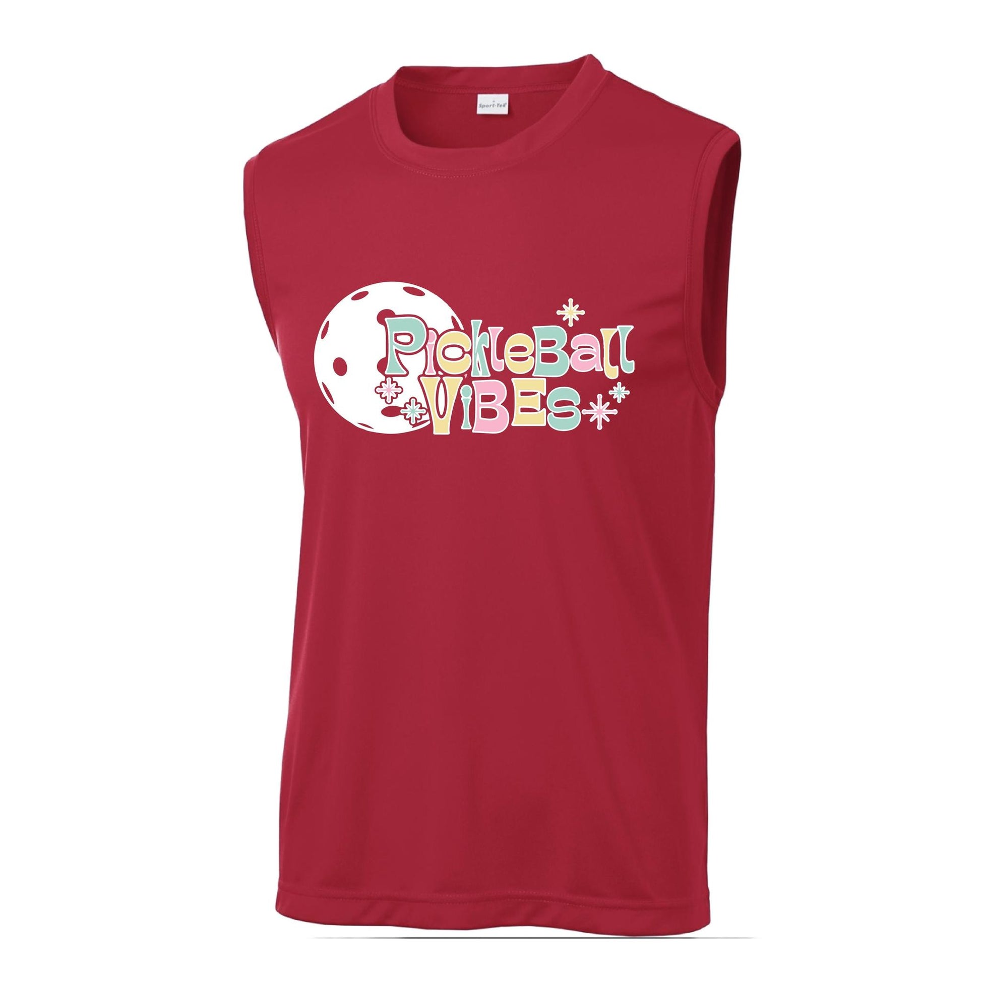 Pickleball Vibes | Men's Sleeveless Athletic Performance T-Shirt | 100% Polyester