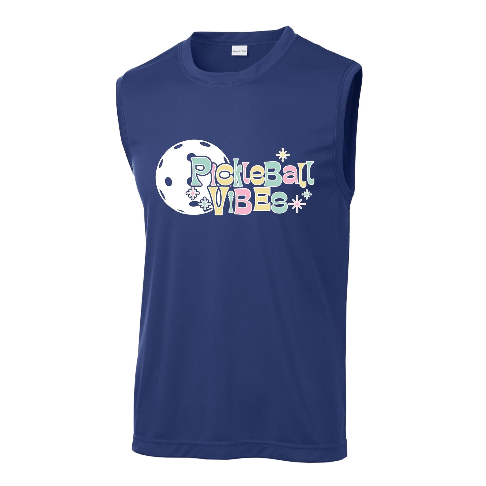 Pickleball Vibes | Men's Sleeveless Athletic Performance T-Shirt | 100% Polyester