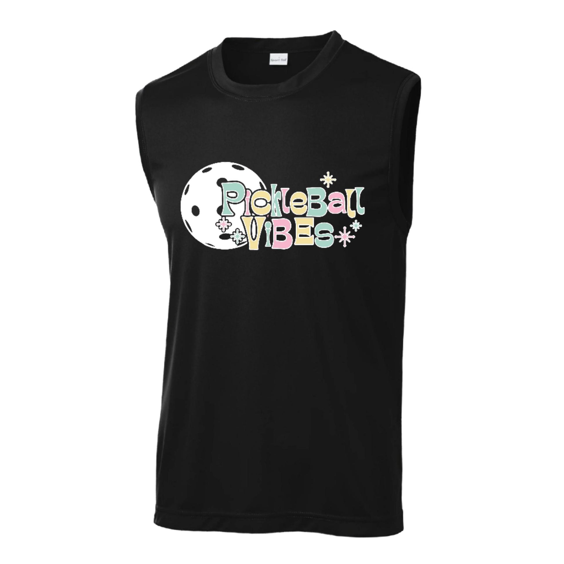 Pickleball Vibes | Men's Sleeveless Athletic Performance T-Shirt | 100% Polyester