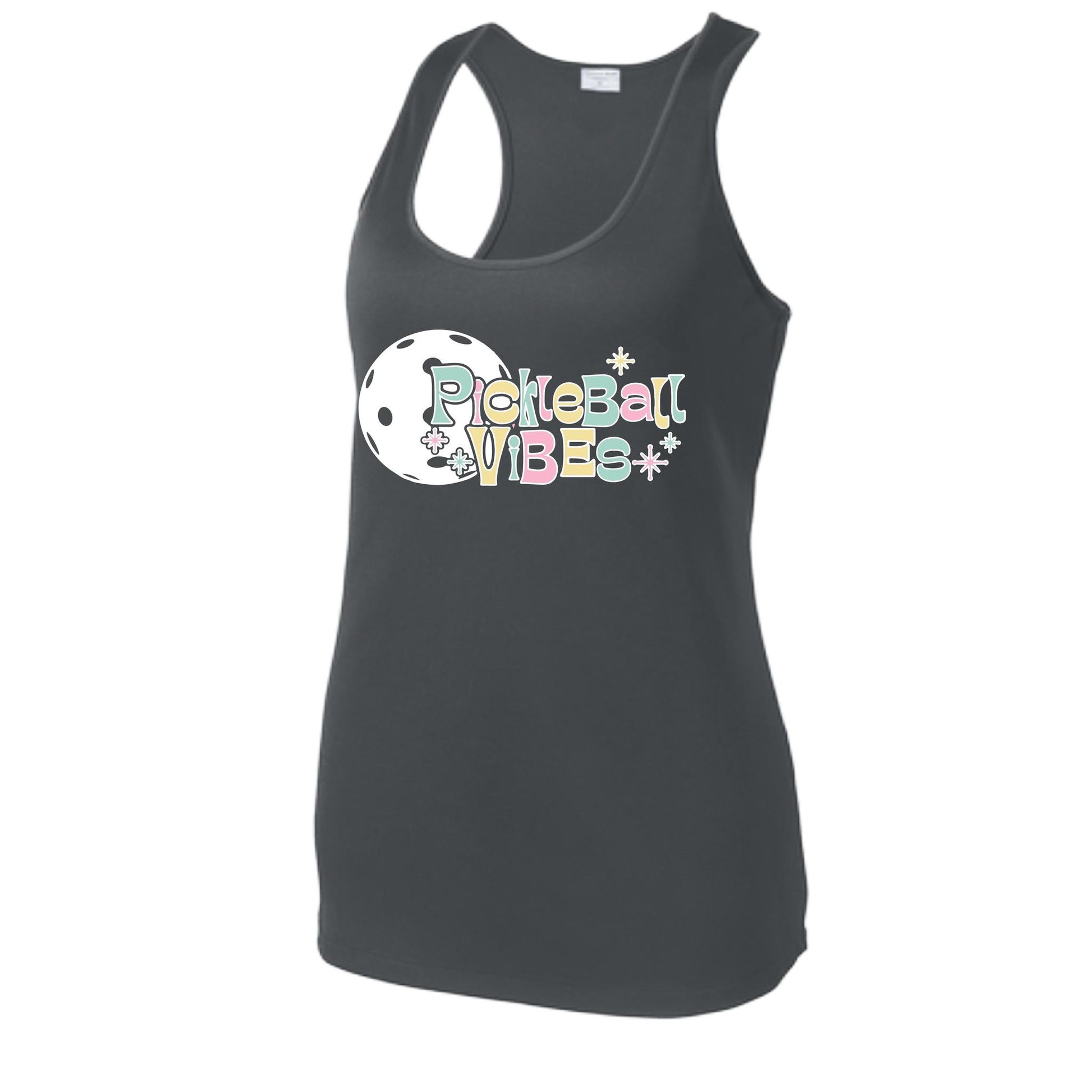 Pickleball Vibes | Women's Racerback Pickleball Tank | 100% Polyester