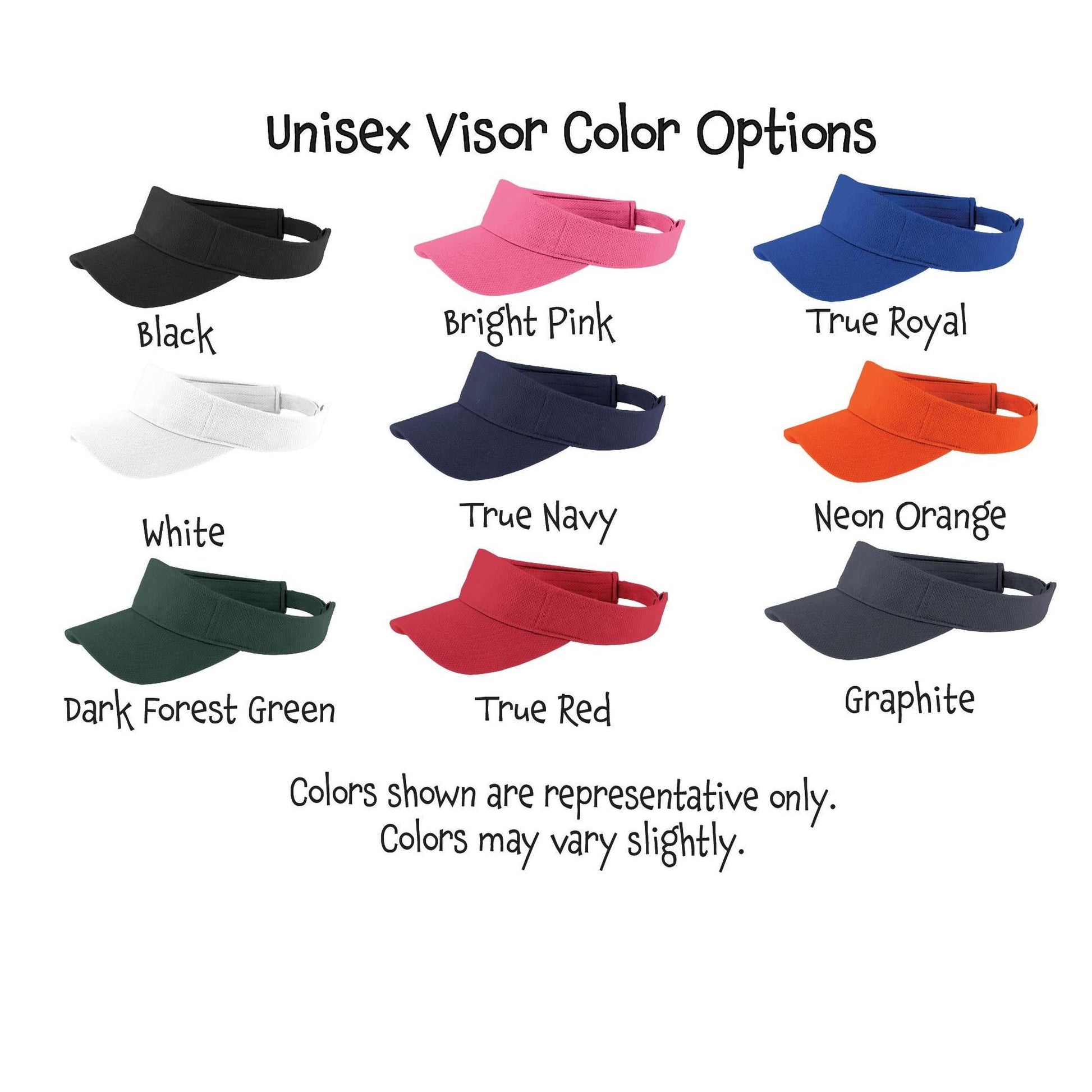 Pickleball Visor (10 Custom Pickleball Colors) | Moisture Wicking 100% Polyester