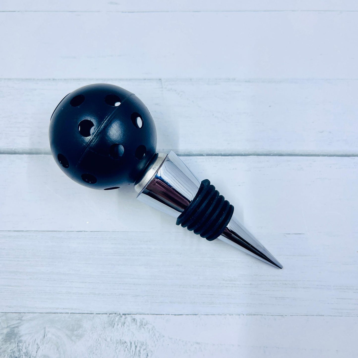 Pickleball Wine Bottle Stopper (Custom) | Fun Pickleball Gifts