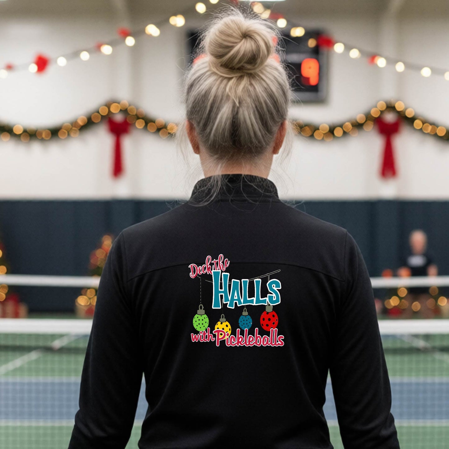 Women’s Christmas Pickleball Quarter Zip – Holiday Pullover Shirt & Gift for Pickleball Players