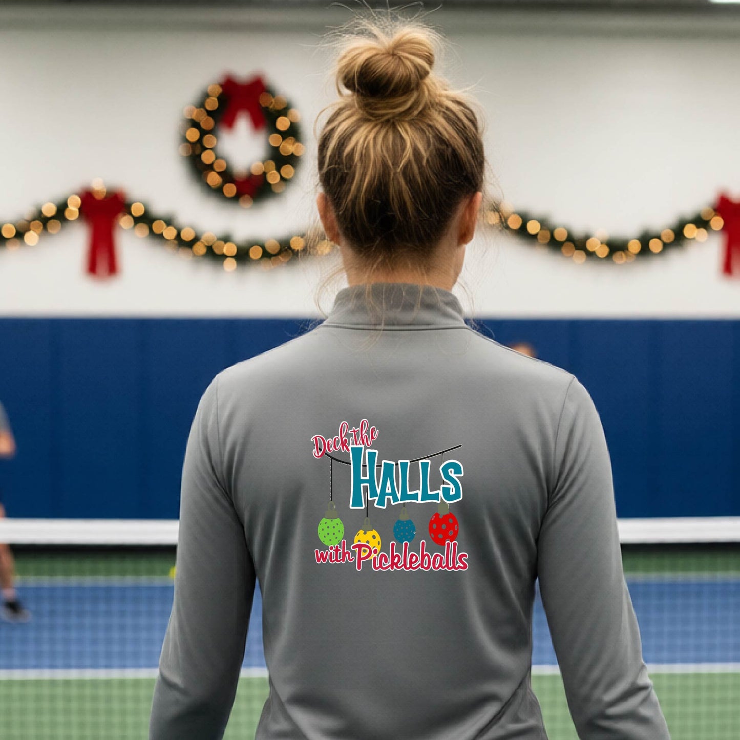 Women’s Christmas Pickleball Quarter Zip – Holiday Pullover Shirt & Gift for Pickleball Players
