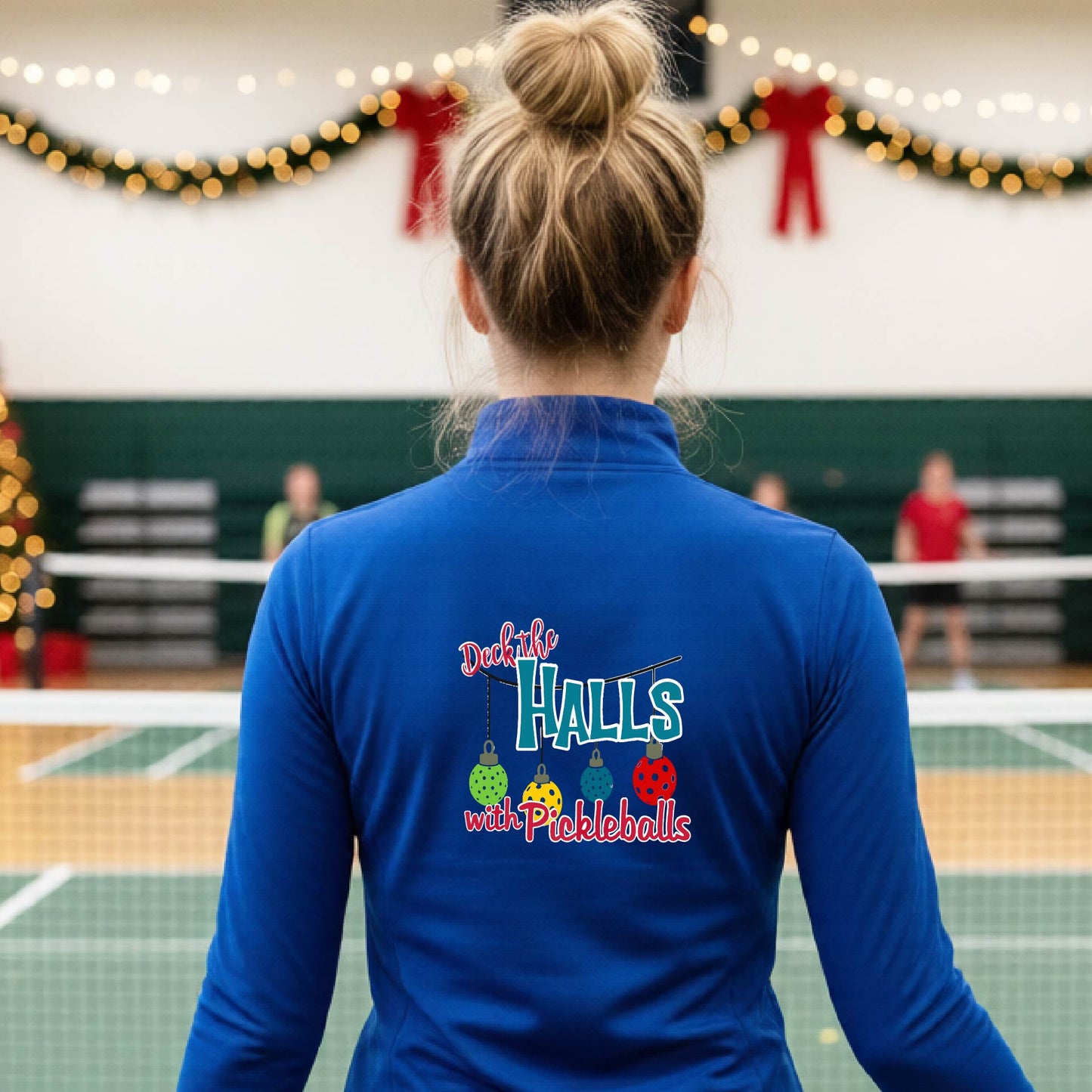 Women’s Christmas Pickleball Quarter Zip – Holiday Pullover Shirt & Gift for Pickleball Players