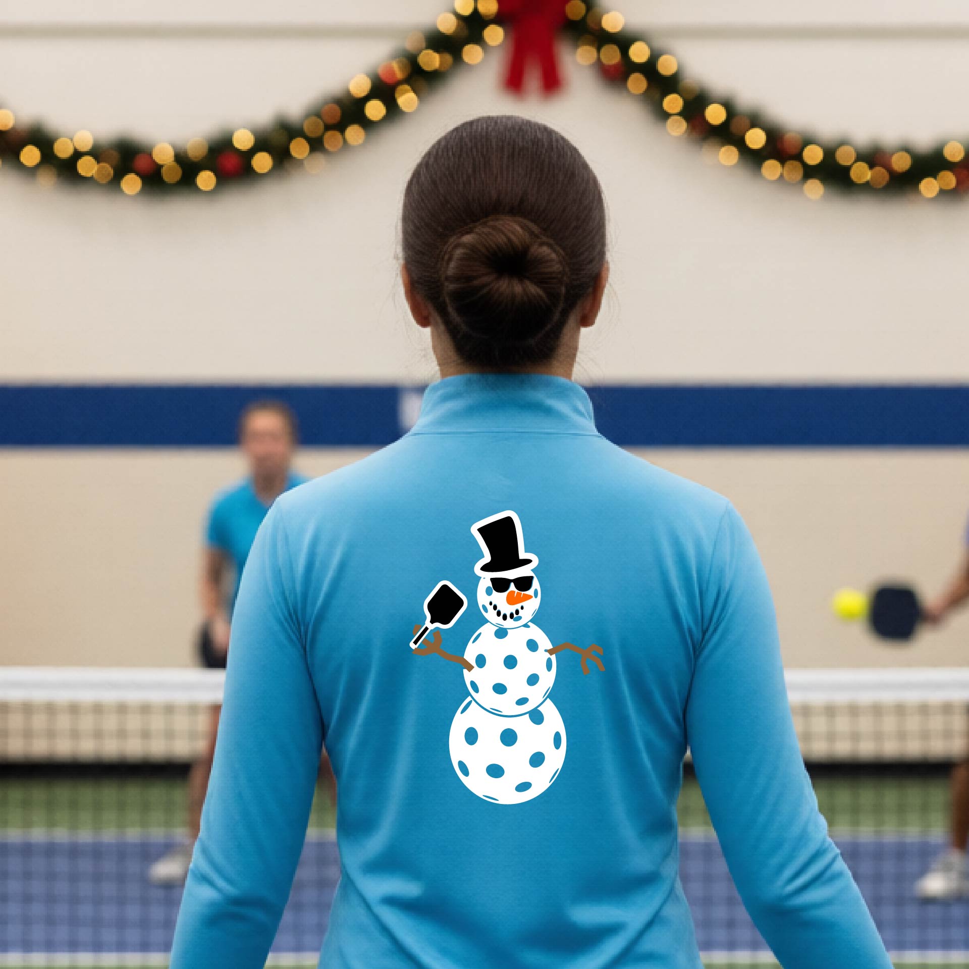 Women’s Christmas Pickleball Pullover – Holiday Quarter Zip Shirt & Festive Gift