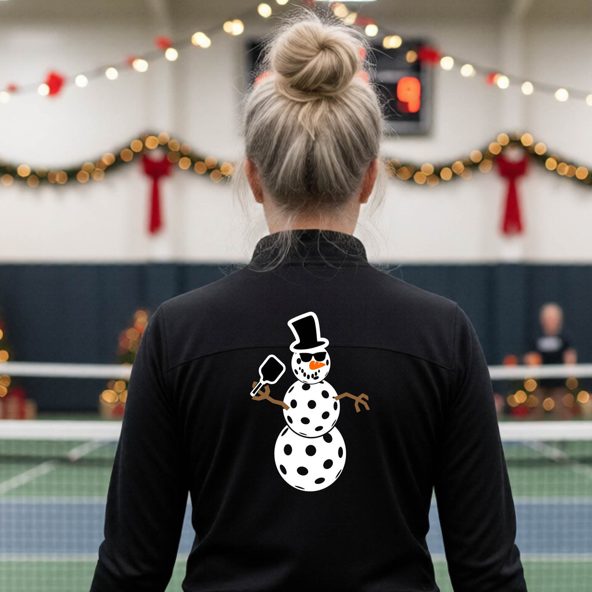 Women’s Christmas Pickleball Pullover – Holiday Quarter Zip Shirt & Festive Gift