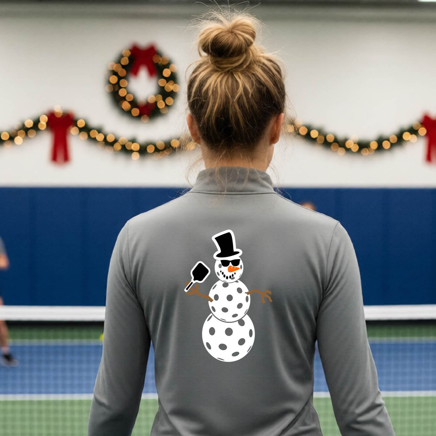 Women’s Christmas Pickleball Pullover – Holiday Quarter Zip Shirt & Festive Gift