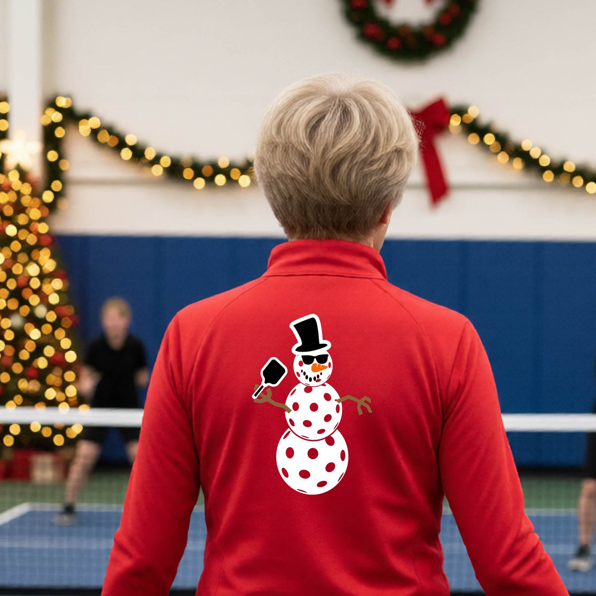 Women’s Christmas Pickleball Pullover – Holiday Quarter Zip Shirt & Festive Gift