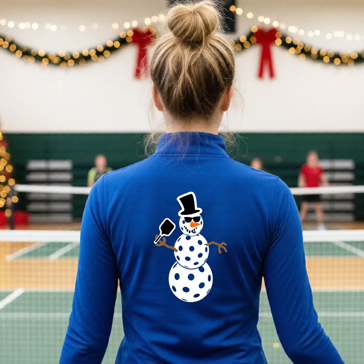 Women’s Christmas Pickleball Pullover – Holiday Quarter Zip Shirt & Festive Gift