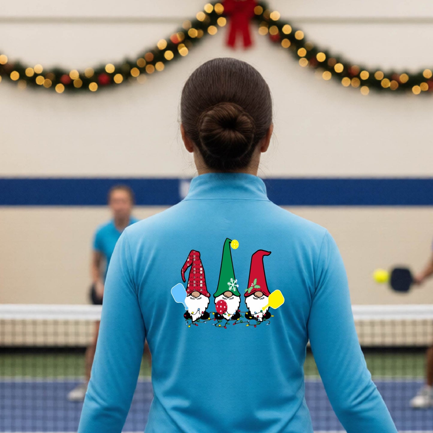 Women’s Christmas Pickleball Quarter Zip – Holiday Pullover Shirt & Gift for Pickleball Players
