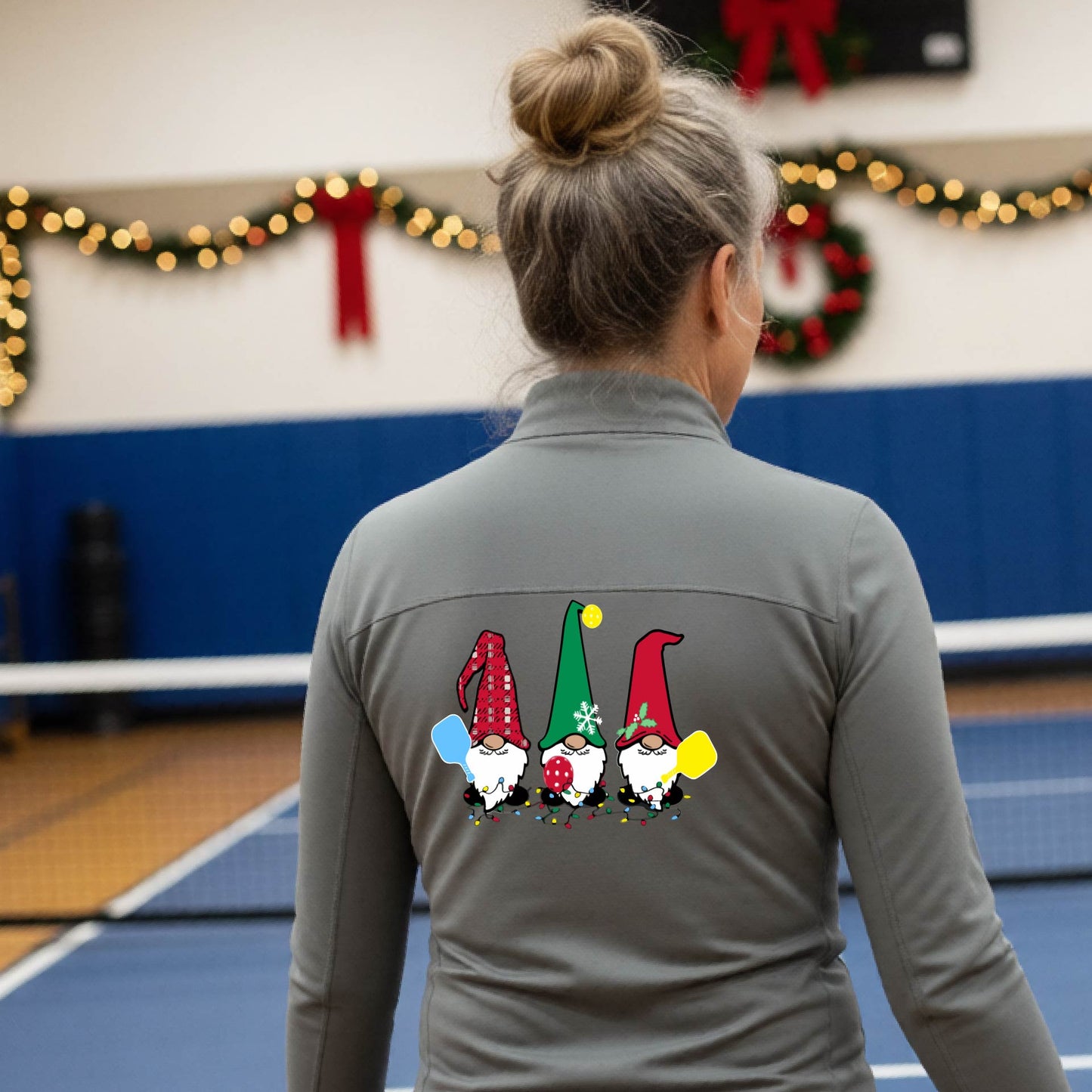 Women’s Christmas Pickleball Quarter Zip – Holiday Pullover Shirt & Gift for Pickleball Players