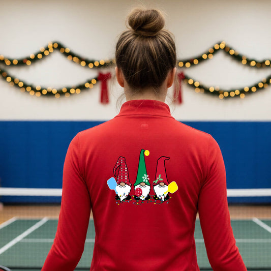Women’s Christmas Pickleball Quarter Zip – Holiday Pullover Shirt & Gift for Pickleball Players