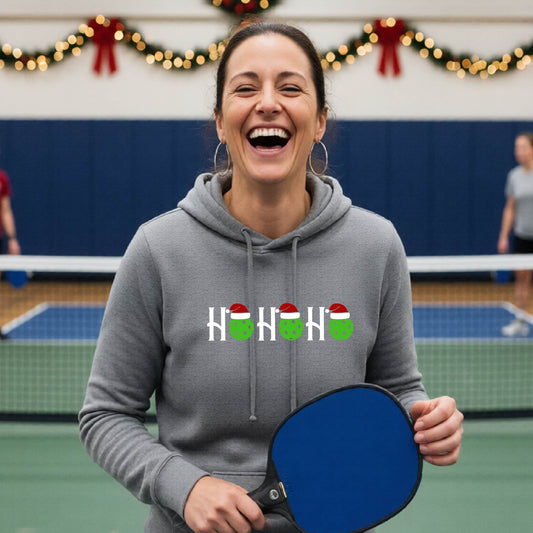 Women’s Holiday Pickleball Hoodie – Christmas Pickleball Sweatshirt & Festive Gift