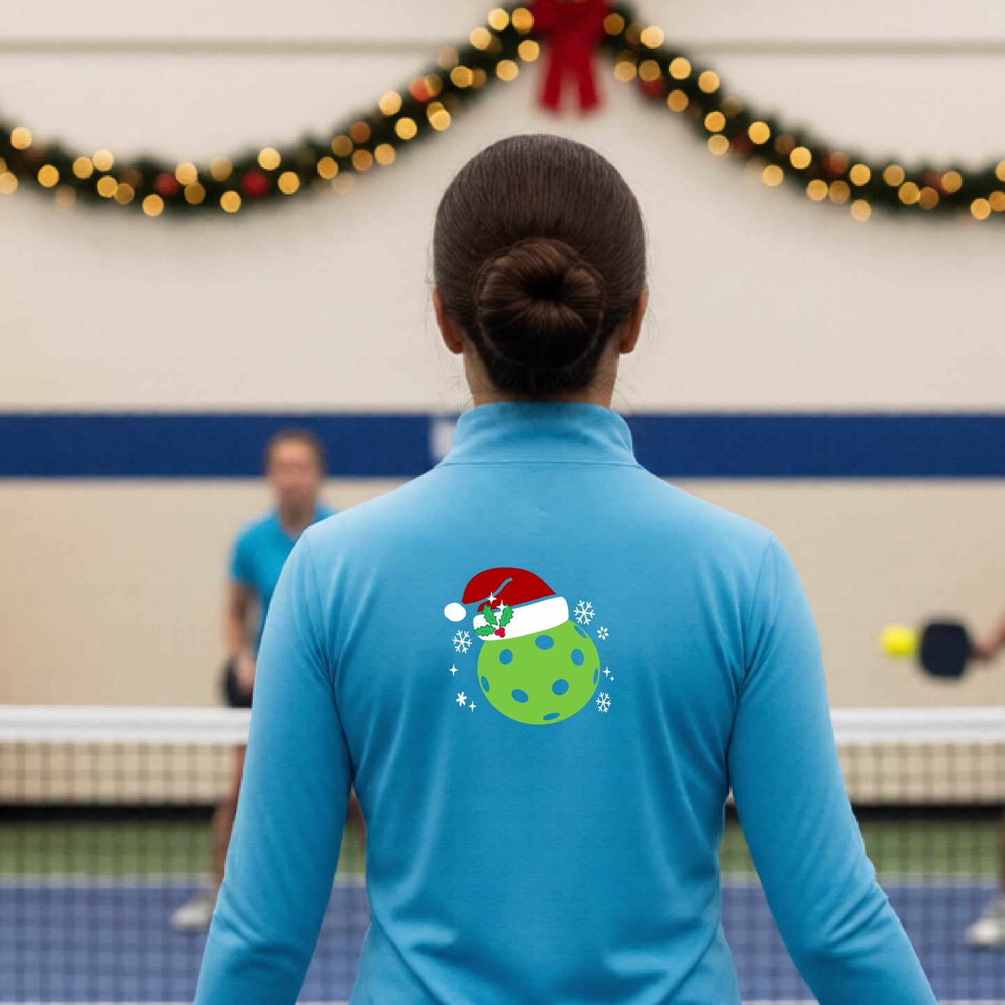 Women’s Christmas Pickleball Quarter Zip – Holiday Pullover Shirt & Gift for Pickleball Players